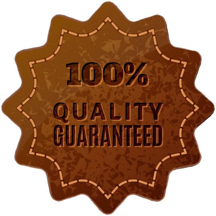 100% quality guaranteed